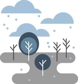 Image of snow and clouds